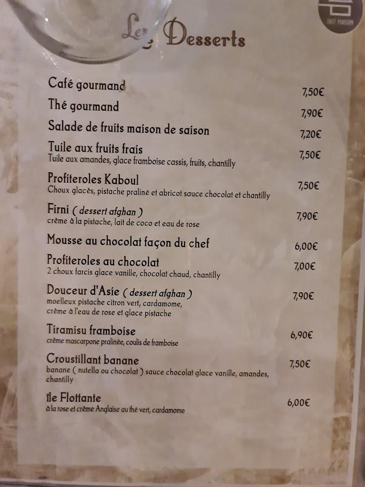 A Kaboul - Menu Image 2